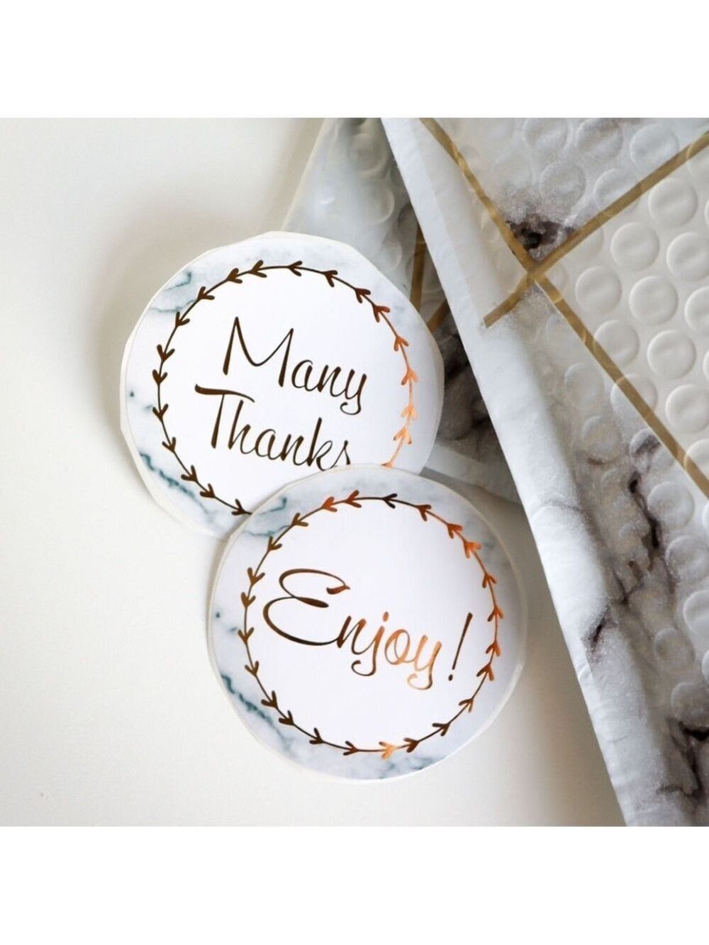 30 2.5” Marble Stickers ADD ON ONLY (PRICE IS FIRM - Picture 2 of 4